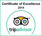 TripAdvisor Certificate of Excellence 2014