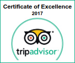 TripAdvisor Certificate of Excellence 2017